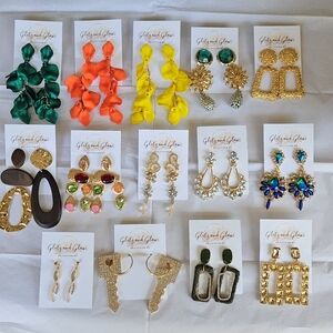 14 Pairs of Elegant Statement Earrings